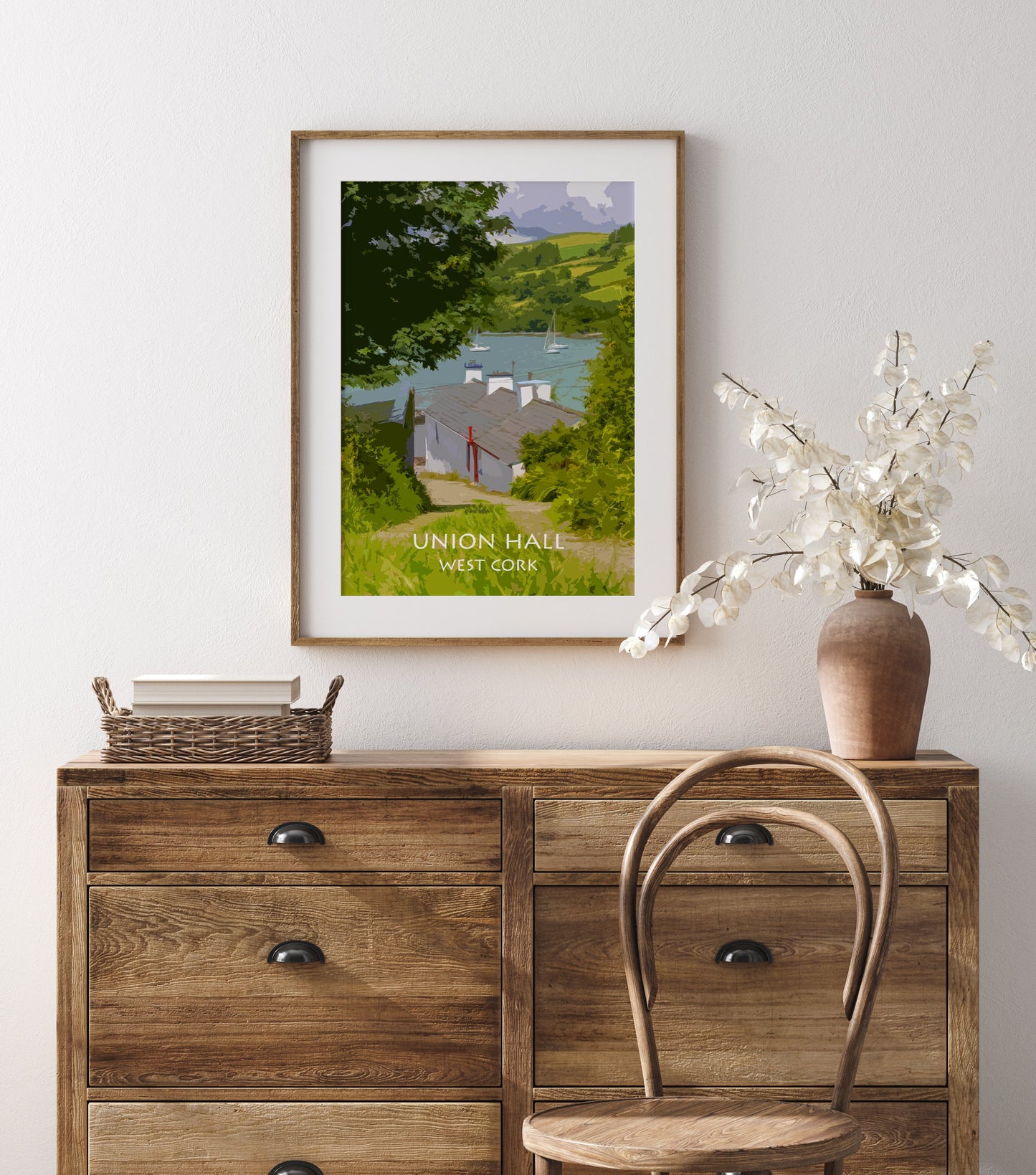 Union Hall | Colourful Print in mount | West Cork | Ireland