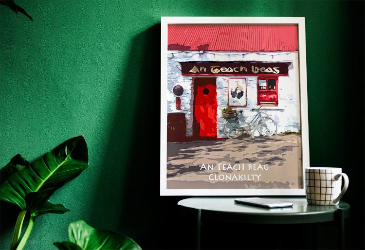 An Teach Beag Pub Clonakilty | Colourful Print in mount | West Cork |