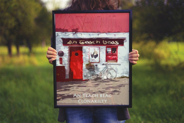 An Teach Beag Pub Clonakilty | Colourful Print in mount | West Cork |