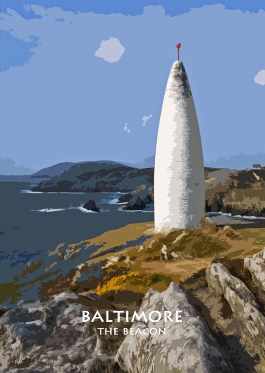 The Beacon | Baltimore, West Cork | Looking over to beautiful Sherkin Island | West Cork Print