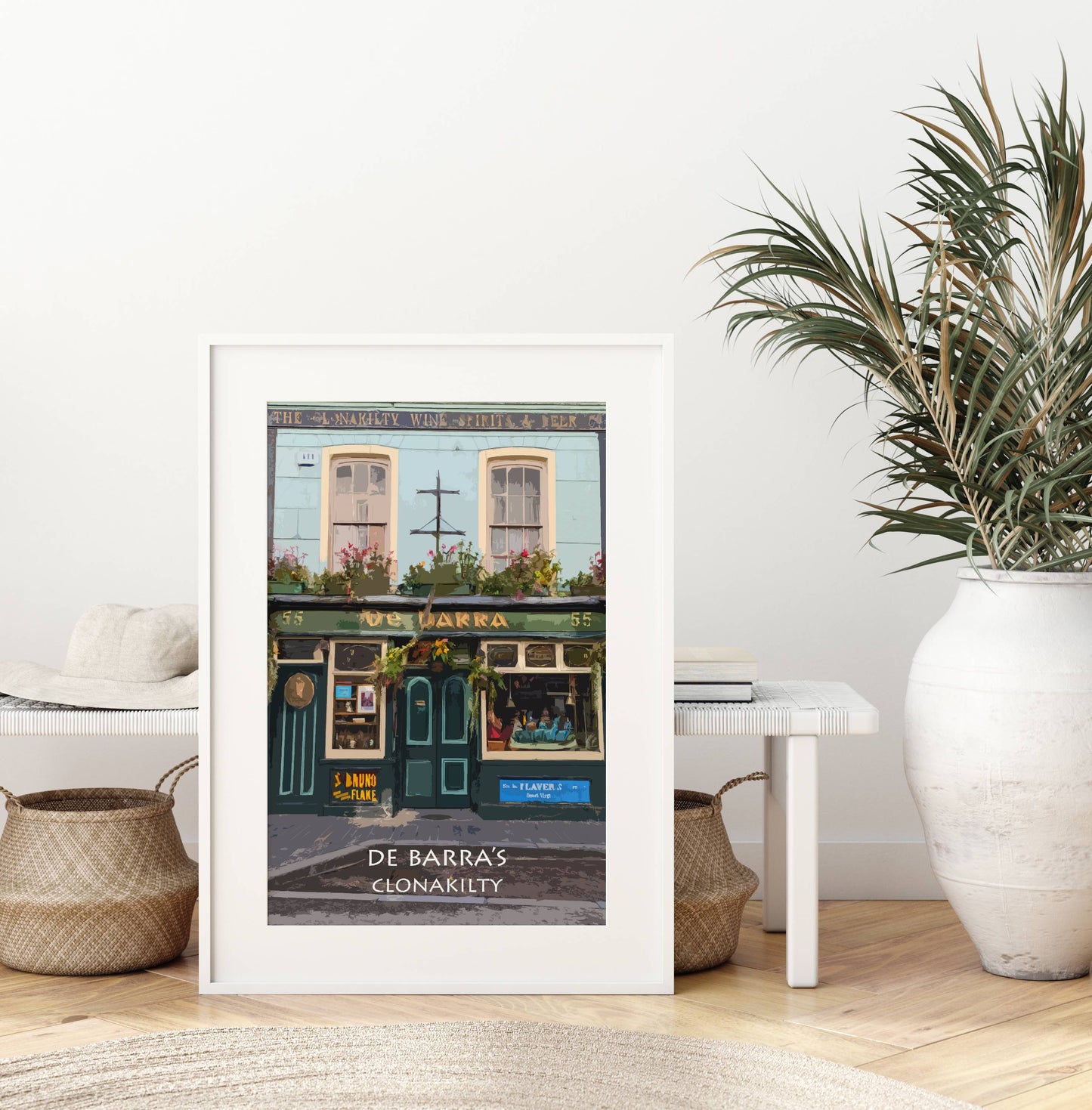 De Barra Pub | Clonakilty | Colourful Print in mount | West Cork |