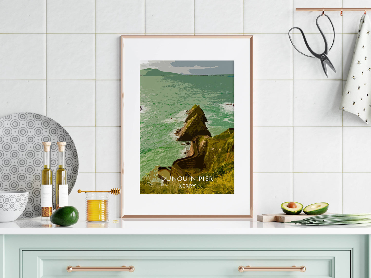 Dunquin Pier | Kerry| Colourful Artistic Photographic Print in Mount |