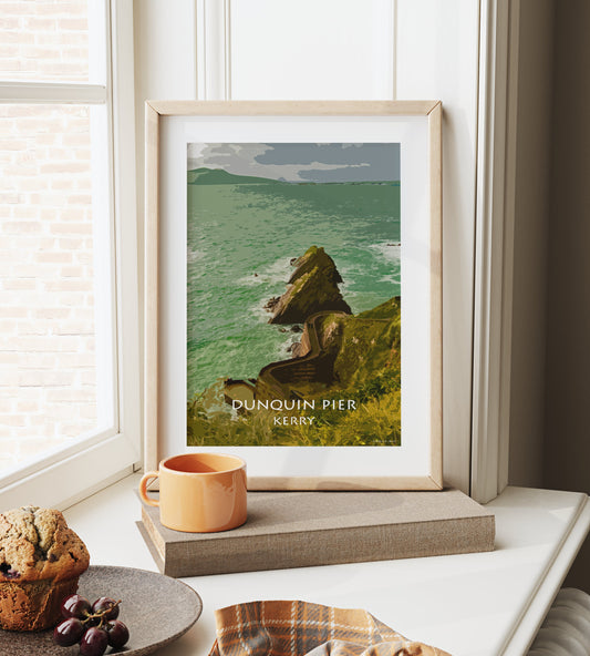 Dunquin Pier | Kerry| Colourful Artistic Photographic Print in Mount |