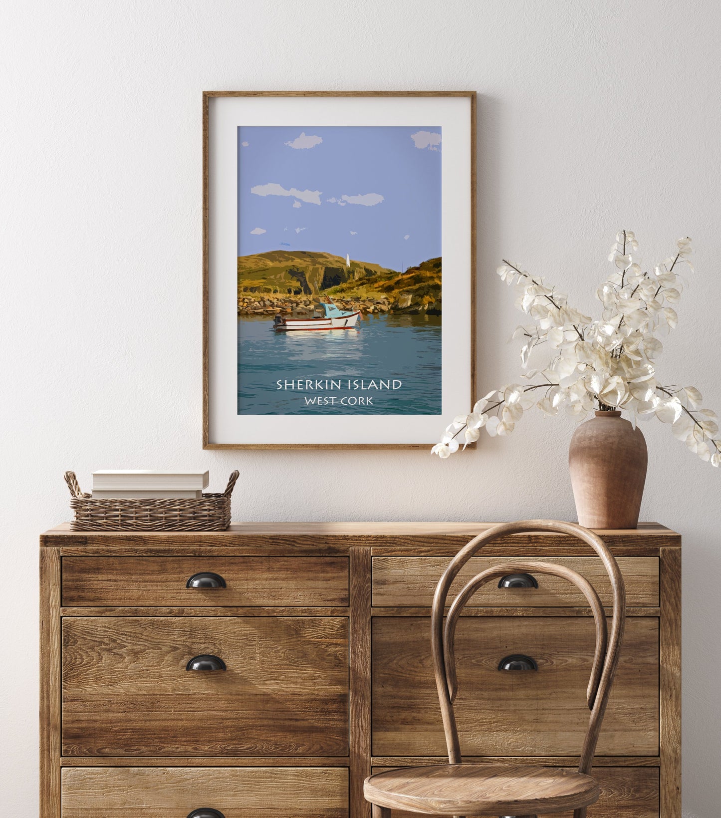 Sherkin Island | Colourful Print in mount | West Cork | Irish Islands