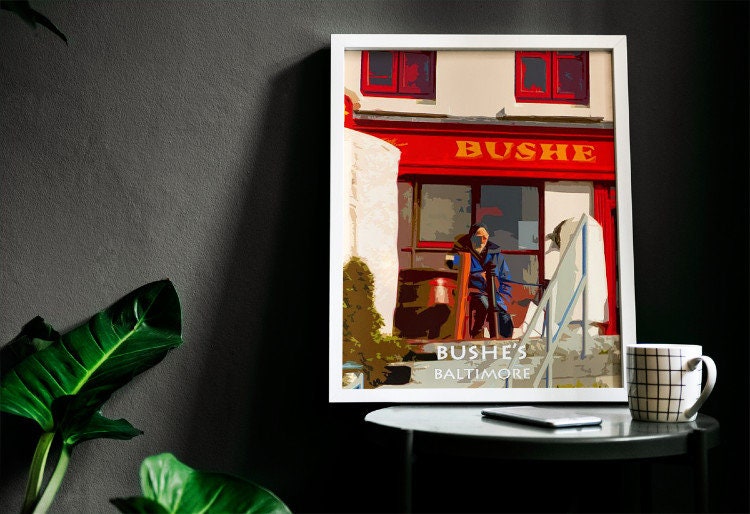 Bushe's Pub | Baltimore, Cork | Colourful Artistic Photographic Print in Mount | West Cork |