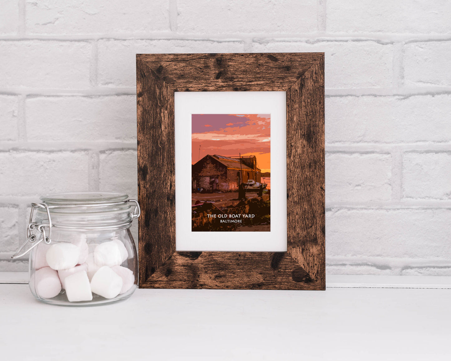 The Old Boathouse Baltimore | West Cork Print| Sunset in Baltimore |