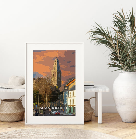 The Shandon Bell Tower | Cork City Print | Colourful Print