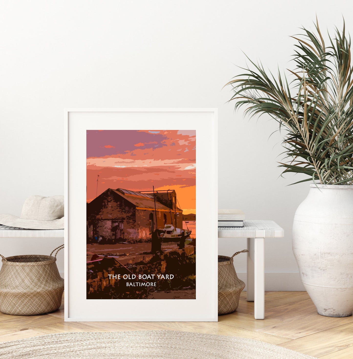 The Old Boathouse Baltimore | West Cork Print| Sunset in Baltimore |