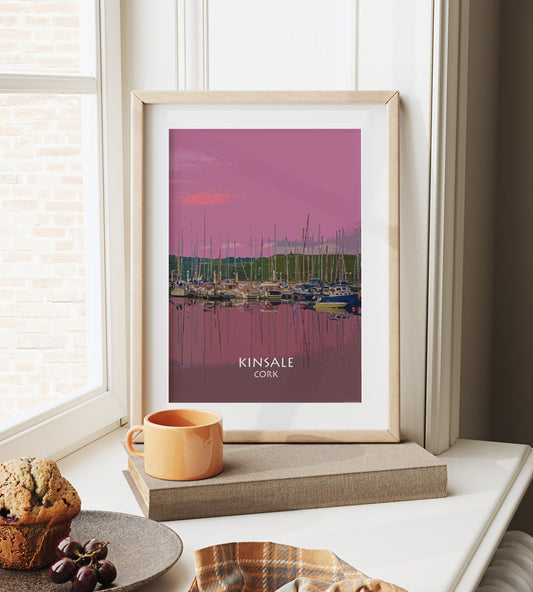 Kinsale Harbour | Looking to the harbour| Colourful Artistic Photographic Print in mount